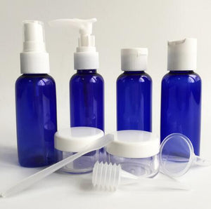 Open image in slideshow, 9PCS 50ML Transparent Cosmetics Bottles Set Portable Travel
